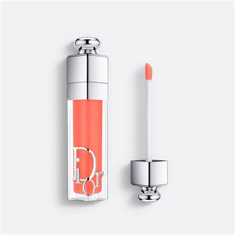 dior poppy coral lip gloss.